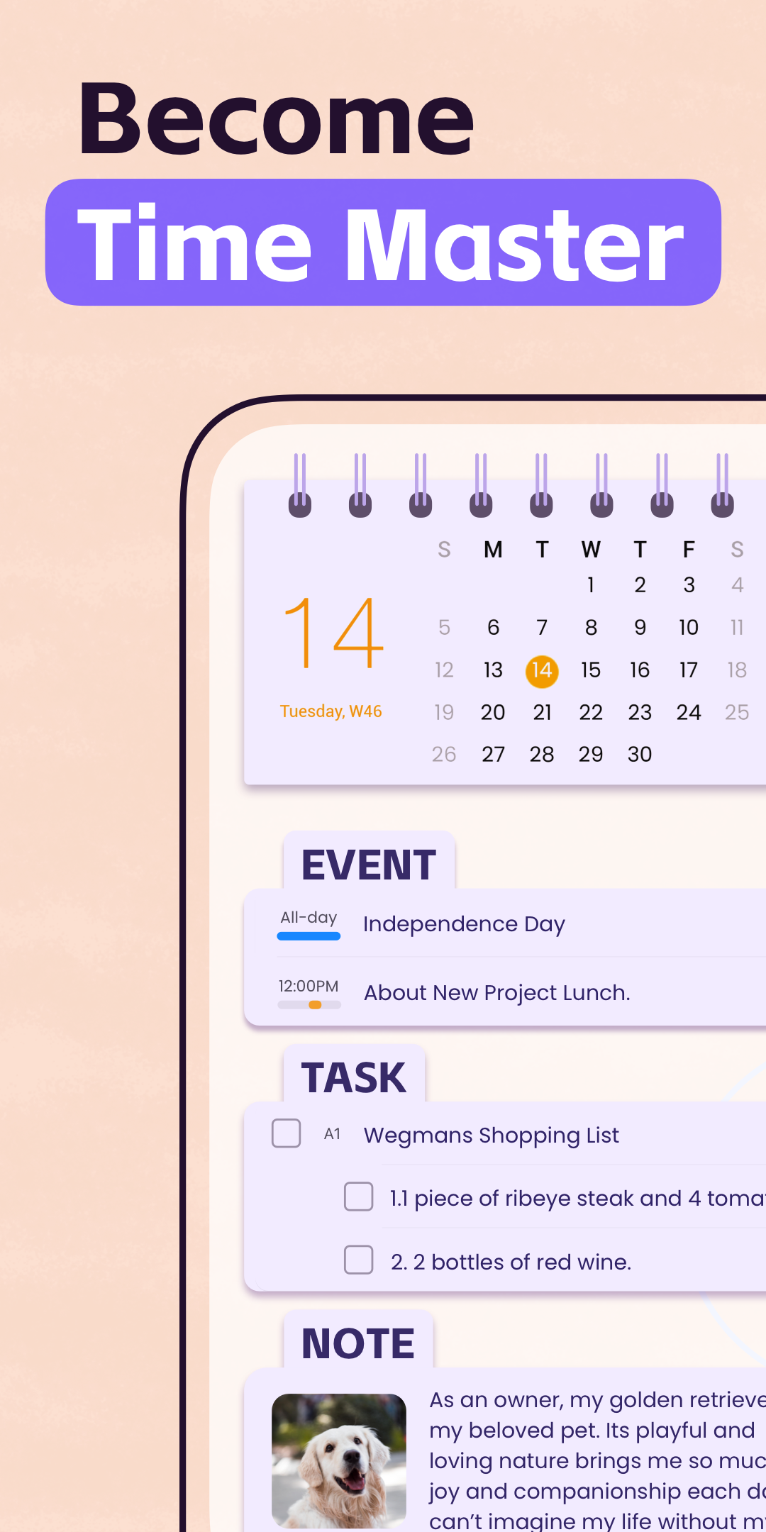 Planner Pro for Android | Beesoft Apps